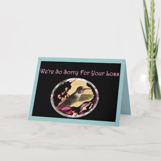 アメリカ全土からのハチドリの同情カード カード (正面)