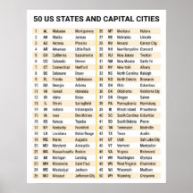 アメリカ全50州と州都 - 米国