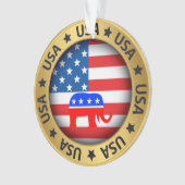 アメリカ共和党オーナメント オーナメント (正面)