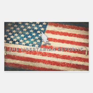 アメリカ共和国バンパーステッカー 長方形シール