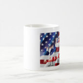 アメリカ兵と愛国心を祝福する神 コーヒーマグカップ (中央)