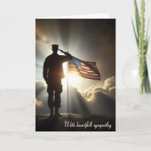 アメリカ兵に悔やみや弔慰の挨拶をする カード (正面)