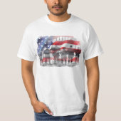 アメリカ兵を旗の上に祝福せよ Tシャツ (正面)