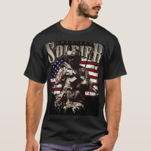 アメリカ兵 愛国 ミリタリー グラフィックTシャツ