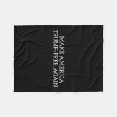 アメリカ刑務所トランプTee – 彼をロックアップ – アンチトランプ フリースブランケット (正面(横))