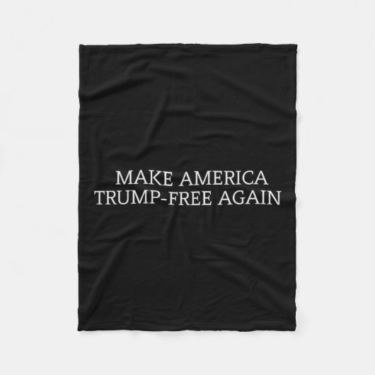 アメリカ刑務所トランプTee – 彼をロックアップ – アンチトランプ フリースブランケット (正面)