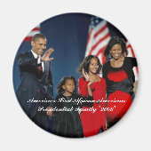 アメリカ初のアフリカ系アメリカ人の大統領… マグネット (正面)