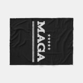 アメリカ初のトランプ2020米国 フリースブランケット (正面(横))