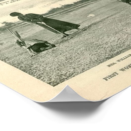 アメリカ初の女子ゴルフトーナメント – プリント (角)