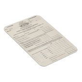 アメリカ初の所得税型枠1040ポスター マグネット (右側)