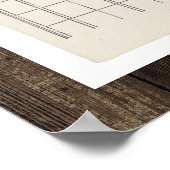 アメリカ初の所得税型枠1040 ポスター (角)