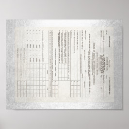 アメリカ初の所得税型枠1040 ポスター