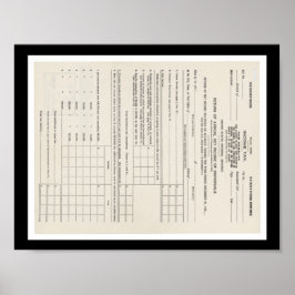 アメリカ初の所得税型枠1040 ポスター