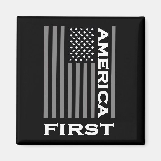 アメリカ初アメリカ国旗の愛アメリカ・トランプ マグネット (正面)