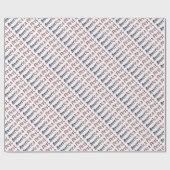 アメリカ初アメリカ国旗タイポグラフィ愛国心 ラッピングペーパー (フラット)