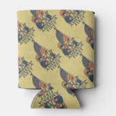 アメリカ初アメリカ国旗パトリオッツヴィンテージ文字 缶クーラー (裏面)