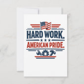 アメリカ労働者の労働者の日 サンキューカード (裏面)