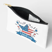 アメリカ労働者の日 クリエイティブイラストデザイン アクセサリーポーチ (見開き)
