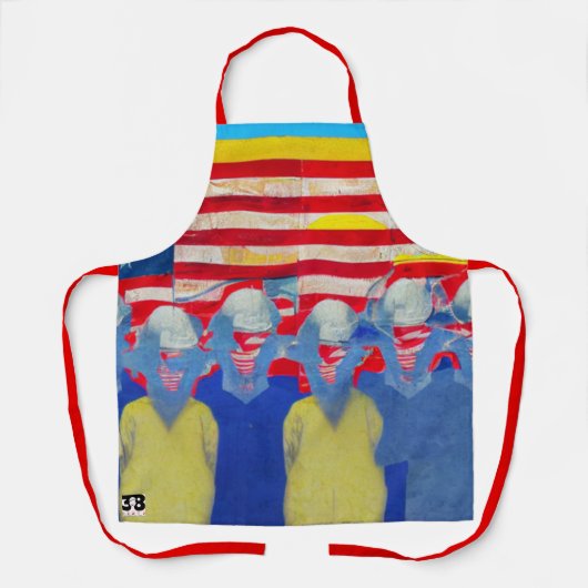 アメリカ労働者 エプロン (正面)