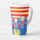 アメリカ労働者 カフェラテマグ (右アングル)