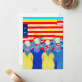 アメリカ労働者 ノートカード (正面/裏面インサイチュ)