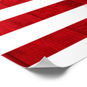 アメリカ動揺して国旗とカリフォルニア国旗 ポスター (角)