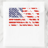 アメリカ動揺して国旗のシール | USA長方形 長方形シール (バッグ)