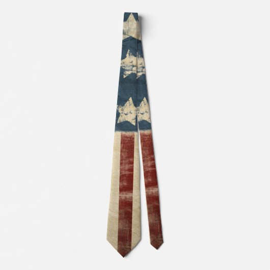 アメリカ動揺して国旗のデザイン ネクタイ (正面)