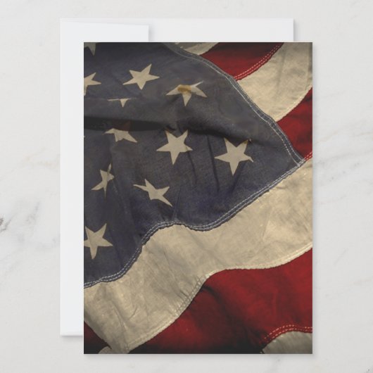 アメリカ動揺して国旗のブライダルシャワーの招待状 招待状 (裏面)