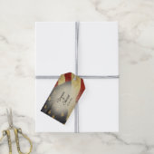 アメリカ動揺して国旗の名前と日付 ギフトタグ (より糸付き)