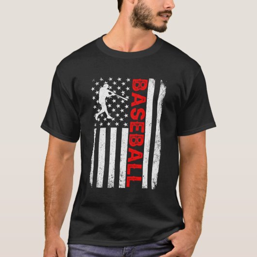 アメリカ動揺して国旗の愛国的な4日 Tシャツ (正面)