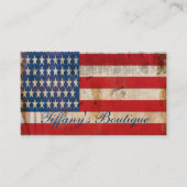 アメリカ動揺して国旗の愛国的建築 名刺 (正面)