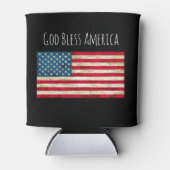 アメリカ動揺して国旗の缶またはボトルクール 缶クーラー (正面)