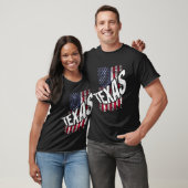 アメリカ動揺して国旗テキサス州 Tシャツ (ユニセックス)