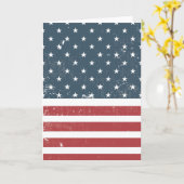 アメリカ動揺して国旗 カード (黄色い花)