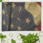 アメリカ動揺して国旗 キッチンタオル (折り畳み)