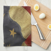 アメリカ動揺して国旗 キッチンタオル (四つ折り)