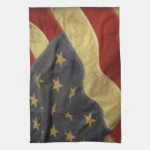 アメリカ動揺して国旗 キッチンタオル (縦)