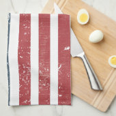 アメリカ動揺して国旗 キッチンタオル (四つ折り)