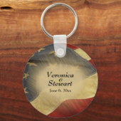 アメリカ動揺して国旗 キーホルダー (正面)