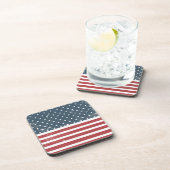 アメリカ動揺して国旗 コースター (右側)