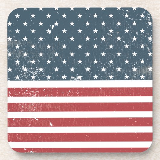 アメリカ動揺して国旗 コースター (正面)