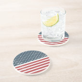 アメリカ動揺して国旗 コースター (側面)