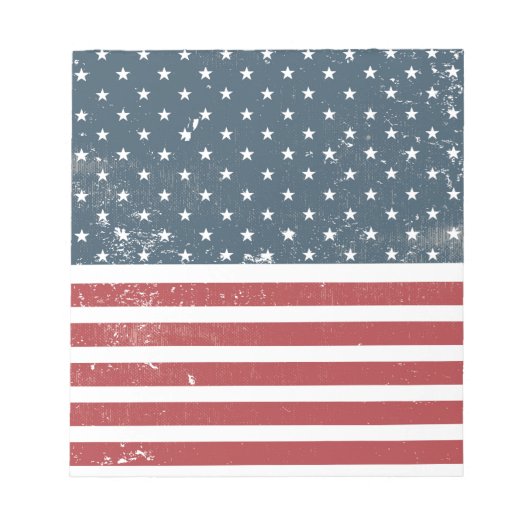 アメリカ動揺して国旗 ノートパッド (正面)