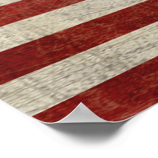 アメリカ動揺して国旗 ポスター (角)