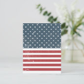 アメリカ動揺して国旗 ポストカード (スタンド正面)