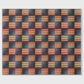 アメリカ動揺して国旗 ラッピングペーパー (フラット)