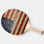 アメリカ動揺して国旗 卓球ラケット (横)
