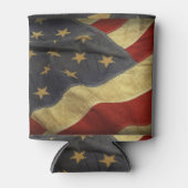 アメリカ動揺して国旗 缶クーラー (正面)