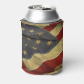 アメリカ動揺して国旗 缶クーラー (缶裏面)